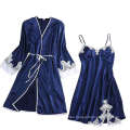 New Sexy Nightgown Women Summer Loose Long Sleeve Halter Skirt Thin Ladies Nightgown Home Suit